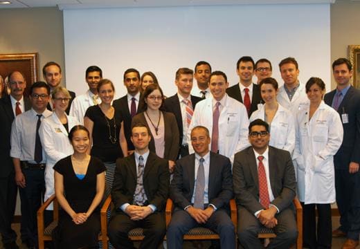 Dr. Joe Disa pictured with faculty and residents.